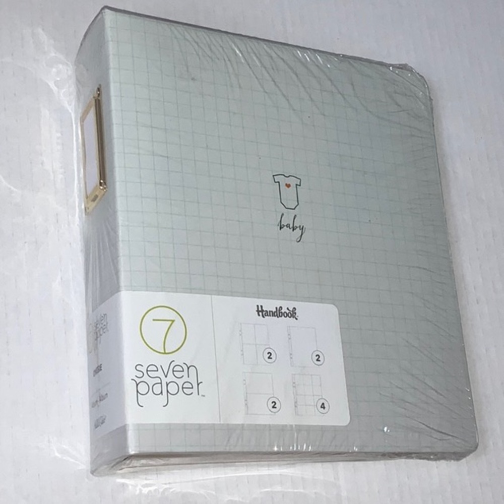 American Crafts Baby Photo Album 6x8 in D-Ring with 10 Page Protectors - NIB